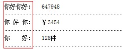 文字左边对齐