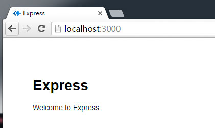 express欢迎界面